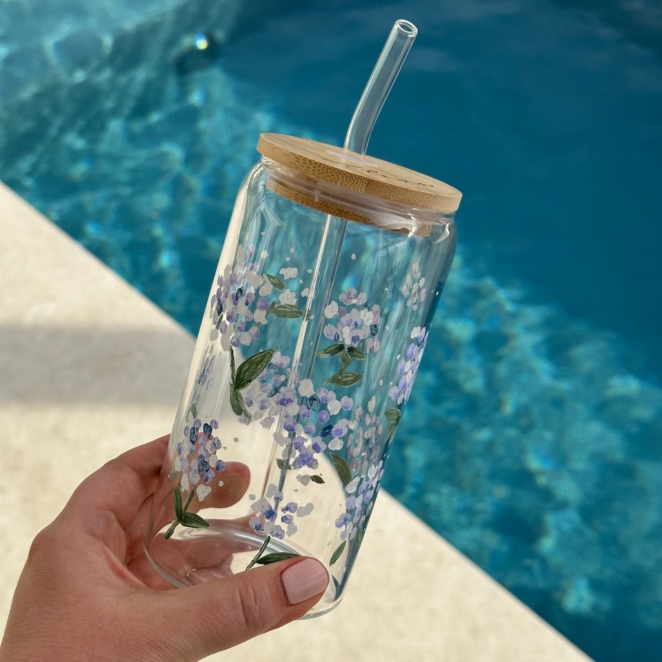 Bemaltes Glas